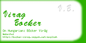 virag bocker business card